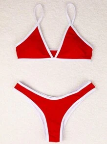 2 piezas de traje de baño ajustado de unicolor sexy y cómodo con imagen de perfil personalizada de una dama navideña, colorido, lindo, adorable, contenido, divertido, personalizado, único, personalizado, regalo ideal para él, novio, novia, familia, amigos, abuelos, niños, ella