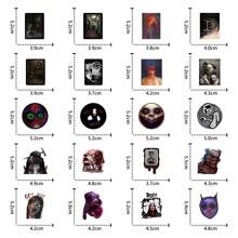 65 件 CREEPY 贴纸包，卡通恐怖涂鸦贴纸，适用于水瓶、笔记本电脑、手机、滑板、吉他、行李箱、剪贴簿、头盔、派对用品装饰品 - 黑與白 - 查看 3