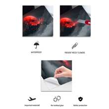 1 Juego de cubierta protectora autoadhesiva removible, resistente a arañazos y con diseño impreso, adecuada para portátiles de 15.6-16 pulgadas, incluidos Apple, Asus, Acer, Compaq