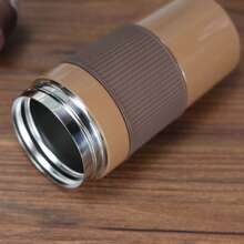 1 个定制名字咖啡杯，新款时尚便携式不锈钢双层隔热咖啡杯，带吸管、防溢盖、硅胶吸管，400 毫升/13.5 盎司，独特的个人礼品杯 - 多色 - 查看 4