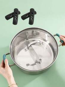 2/8 miếng bọc tay cầm nồi bằng silicon, chịu nhiệt độ cao và chống mài mòn, tay cầm nồi/chảo, tay cầm nồi chống trượt, chống bỏng, tay cầm chịu nhiệt cho nồi và chảo, giá đỡ tay cầm bằng silicon cho chảo rán, tay cầm nồi, tay cầm cách nhiệt chịu nhiệt, tay cầm nồi thay thế đa năng cho bếp, dùng cho nồi hầm, nồi hấp, nồi súp, dụng cụ nhà bếp - Nhiều màu - Xem 6