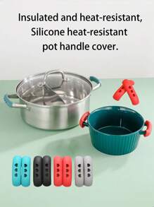 2/8 miếng bọc tay cầm nồi bằng silicon, chịu nhiệt độ cao và chống mài mòn, tay cầm nồi/chảo, tay cầm nồi chống trượt, chống bỏng, tay cầm chịu nhiệt cho nồi và chảo, giá đỡ tay cầm bằng silicon cho chảo rán, tay cầm nồi, tay cầm cách nhiệt chịu nhiệt, tay cầm nồi thay thế đa năng cho bếp, dùng cho nồi hầm, nồi hấp, nồi súp, dụng cụ nhà bếp - Nhiều màu - Xem 4