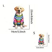 可水洗黄色拉布拉多熨烫热转印贴花 - 非常适合 DIY T 恤、连帽衫、牛仔裤、背包和枕头装饰 - 彩色 - 查看 2