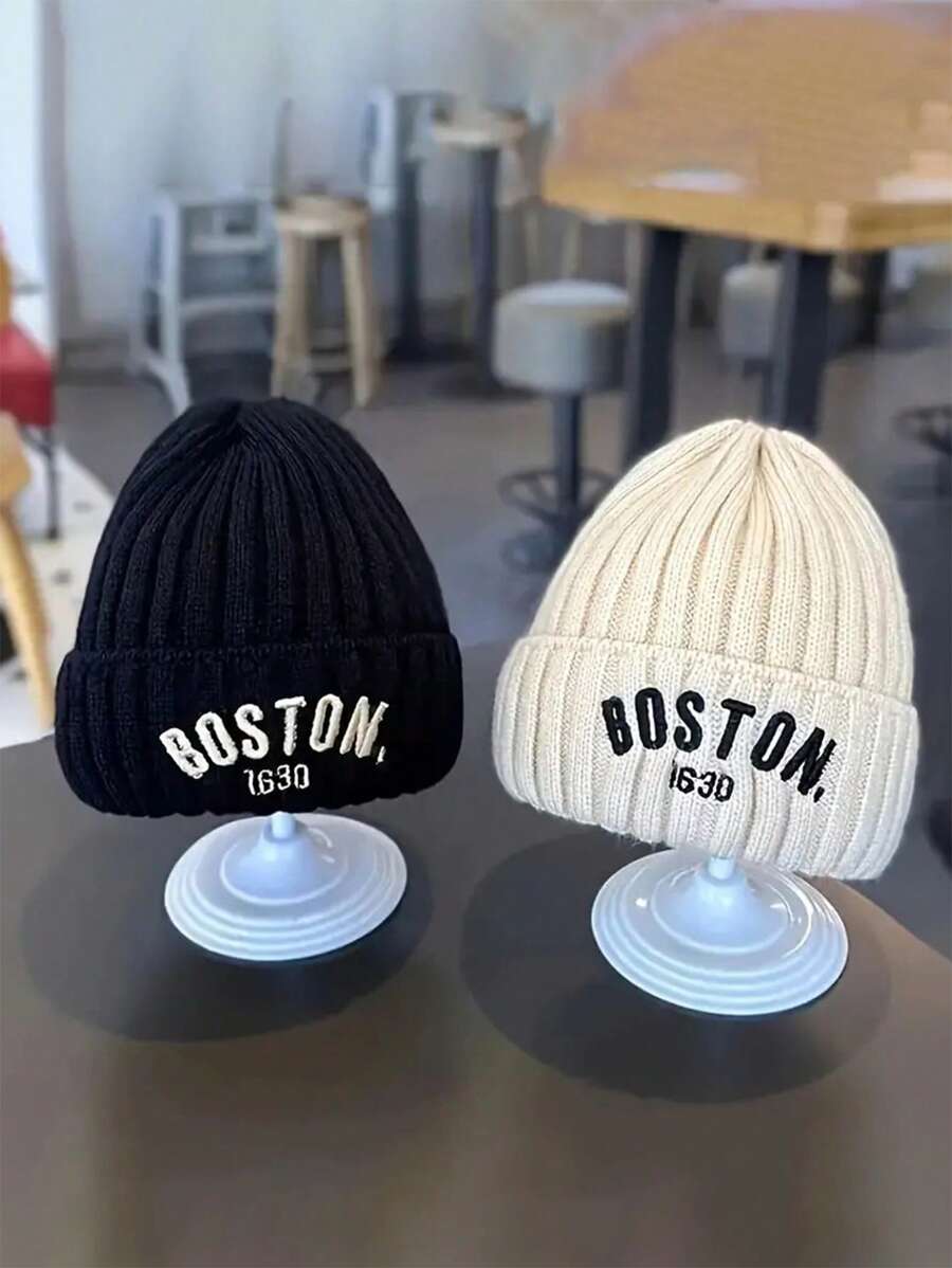 腈纶针织帽，具有护耳和防风设计，可手洗，弹力贴身，轻便，以幻想和圣诞节为主题，适合秋冬季打网球和打高尔夫球 - A - 查看 1