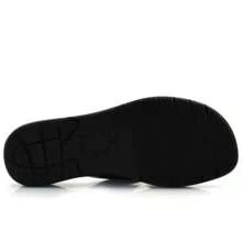 Beira Rio COMFORTFLEX WOMEN'S SANDAL 2480403 ANATOMICAL ORTHOPEDIC FLAT SHOE - màu đen - Xem 4