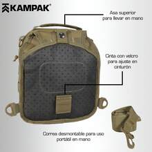 Pechera Multiusos Kampak KR07 Táctica Compacta de Gran Capacidad Multicompartimentos - Caqui - Ver 6