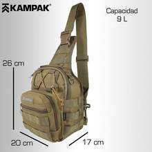 Pechera Multiusos Kampak KR07 Táctica Compacta de Gran Capacidad Multicompartimentos - Caqui - Ver 3