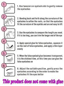 5對貓眼尾長款假睫毛,捲曲條紋,蓬鬆自然