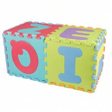 Tappetino puzzle da 36 pezzi per bambini, tappetino puzzle in schiuma, tappetino in schiuma, pannello in schiuma per bambini, tappetino puzzle, tappetino da gioco per bambini, tappetino da gioco per bambini con lettere e numeri, adatto per bambini da 1 a 6 anni