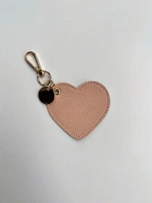 Customized Colorful Heart-Shaped Leather Keychain, Distinctive Car Pendant,Bag Charm Suitable For Daily Use As Accessory Decoration, Ideal Gift For Family And Friends