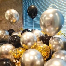 50 件/套气球套装，用于生日派对、婚礼、毕业典礼、周年纪念、订婚、单身公主主题派对装饰 - 彩色 - 查看 4