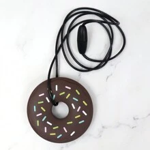 1 mặt dây chuyền gặm nướu hình bánh Donut bằng silicon, vòng cổ cảm giác mọc răng cho bé, quà tặng Giáng sinh, Lễ tạ ơn, Phục sinh - Nhiều màu - Xem 9