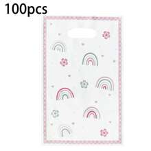 30 chiếc/50 chiếc/100 chiếc Túi quà phong cách Boho màu hồng có hình trái tim, Chúc mừng sinh nhật, Trái tim, Tiệc tắm, Hoạt hình, Dễ thương, Lãng mạn, Túi chống thấm nước, Túi đựng đồ trang sức, Túi xách quà tặng cho sinh nhật, ngày lễ, tụ họp, Quà tặng tiệc - Nhiều màu - Xem 10