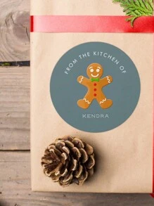 12pcs/24pcs/40pcs Customized Christmas Gift Stickers, Customized Name Personalized Christmas Gift Stickers, Personalized Pvc Stickers With Your Name, Merry Christmas Stickers, Custom Stickers For Boxes, Envelope Seals Or Gift Wrapping Back To School - Dark Grey - View 5