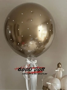 6pcs/Set Latex Pearl Balloon Set, Family Party Decor, Birthday, Proposal, Girls Gathering
