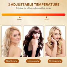 专业陶瓷卷发棒，卷发器，波浪卷发棒，时尚造型工具 - 英規插(220-240V) - 查看 3