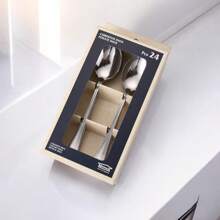 Juego de cubiertos de acero inoxidable de 4 a 20 piezas: elegante juego de cubiertos con tenedores, cucharas y cuchillos, ideal para el hogar, restaurantes y ocasiones especiales.
