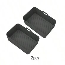 1/2pcs Rectangular Reusable Air Fryer Silicone Liners, Non-Stick Air Fryer Oven Baking Mat Kitchen Air Fryer Accessories - Air Fryer Silicone Mat - View 12