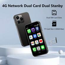 soyes. 4G Mini Pocket Smartphone -3 Inch HD Screen, Dual SIM Slot, Android Phone, WiFi, Portable Compact Design, Easy To Operate, Mini Phone, Black \ Pink \ Purple. Ideal Gift, Birthday Present.