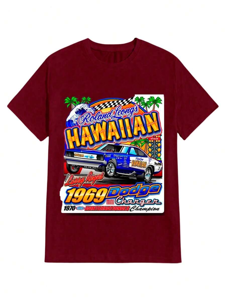 Unisex StreetWear T-Shirt 100% Cotton NEW! - 紫紅色 - 查看 1