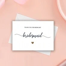 Thank You For Being My Maid Of Honor Card, Thank You Cards, Thank You Bridesmaid Thank You Cards, Wedding Thank You Cards, Maid Of Honor Cards - Multicolor - View 9