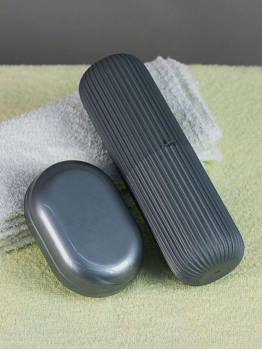 Hygiene Kit With Toothbrush Holder + Soap Dish Silver - Santa Clara - 銀色 - 查看 1