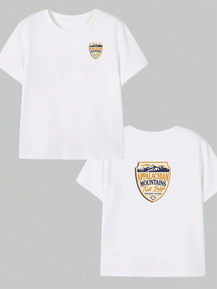 Resort Style Nature T-Shirt Men's Cotton T-Shirt Breathable Premium Comfort Elegant - 白色 - 查看 1