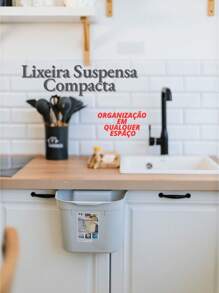 Compact Hanging Trash Can For Kitchen Plastic Multifunctional Hanging Sink Holder Practicality And Organization In Any Space - 多功能懸浮垃圾桶 - 查看 1