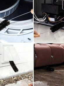 专业干衣机排气管清洁刷 - 高效除尘工具，适用于家用干衣机排气管、洗衣房和排水管清洁 - 易于使用、可伸缩、可重复使用的干衣机排气管除尘刷 - 彩色 - 查看 4