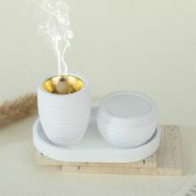 极简主义、奶油色、北欧风格香炉 3 件套，适用于家居装饰、卧室、茶室、办公室、工作室、餐厅、客厅、书桌配件、香水、节日和礼品节装饰拉玛礼物生日毕业 - 多色 - 查看 11