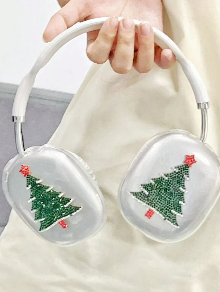 圣诞树钻石可爱耳机罩保护壳兼容 AirPods Max - 彩色 - 查看 1