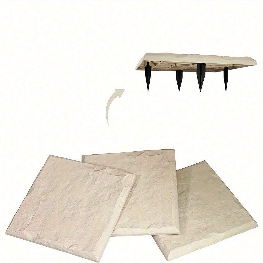 Resin Garden Stepping Stones: Customized Outdoor Walkway Pavers - Easy Installation, No Lawn Damage - Multicolor - View 1