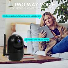 Kamera Keamanan Luar Ruangan dan Dalam Ruangan 8MP 5MP 1080P HD Dual-Band 2.4G+5G WiFi dan Konfigurasi WiFi 2.4G yang Dapat Dipilih, Kamera WiFi Nirkabel 2.4G, Kamera Pengawasan, Kamera, Kamera PTZ, Kamera Pengawasan PTZ Luar Ruangan dan Dalam Ruangan Pintar, Pelacakan Otomatis, Alarm dan Penglihatan Malam Berwarna, Lampu Sorot, Gerakan AI, Rotasi Horizontal 360° dan Vertikal 110° di Rumah - Hitam - View 5