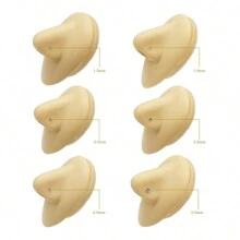 6pcs 925 Sterling Silver Body Piercing Nose Stud, Round Cubic Zirconia 1.5mm/1.8mm/2.0mm/2.2mm/2.5mm/3.0mm Four Claw Ball Silver Nose/Ear Stud