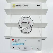 Sanrio 1pc Kii Usachi Same Style Transparent Card Ins Style Cute Eating Grain Check In Creative Photo Decoration Gift