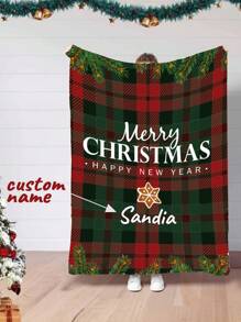 1 Stück Wunschname Decke, personalisierte Decke mit Text und Name, Weihnachtsgeschenk Decke, beste Freundin Decke, kuschelige Decke, Familiengeschenk, Weihnachtsgeschenk für Mama/Papa, personalisiertes Geschenk für Freunde, Badezimmer Deko, Sommer Strandutensilien, Schulanfang