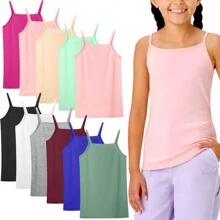 Girl's Single & Multi-Item Pack Of Randomly Assorted Cami Style Tank Tops - 3 Pack Randomly Selected - View 6