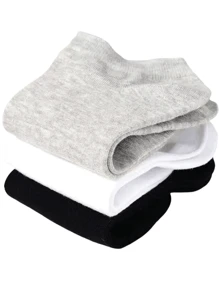 9/15 pares de calcetines de media caña para hombres, calcetines suaves y transpirables adecuados para uso diario para hombres y mujeres, calcetines de media caña unisex simples y cómodos
