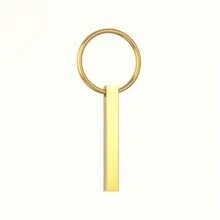 定制不锈钢激光雕刻钥匙扣 - 防褪色，时尚个性化钥匙圈，适合男士和女士，激光切割名称选项，抛光饰面 - 多色 - 查看 5