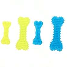 1件/2件/3件/4件/6件狗玩具橡胶骨头固体玩具心形尖刺出牙玩具大号和小号宠物玩具 - 彩色 - 查看 7