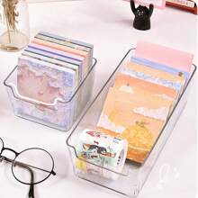 1 件透明亚克力钱币收纳盒，塑料硬币和糖果盒，适用于家庭、办公室和学校 - 無色 - 查看 4