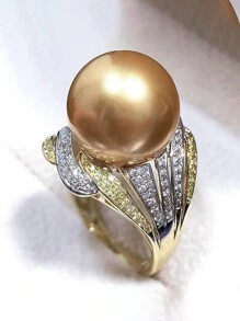 1 Chiếc nhẫn Cubic Zirconia tuyệt đẹp dành cho phụ nữ dùng trong tiệc cưới, tiệc đính hôn, quà tặng ngày lễ tình nhân, mẹ, mẹ, ngày của mẹ, quà tặng - 1 # - Xem 11