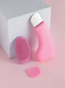 1 件装硅胶鼻刷面部毛孔清洁器便携式黑头按摩刷美容清洁工具面部清洁面部刷黑头铲 - 彩色 - 查看 11