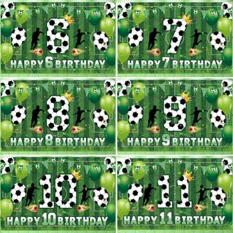 1pc Football Themed Birthday Party Backdrop Decorative Banner, Suitable For 6-11 Years Old Birthday Party, Photography Studio, Multipurpose Spring/Summer Banner Decor - No Electricity Needed, Home Decor, Party Decor, Birthday Cake Table, Poster Hanging Banner, Vinyl Decor, Photo Studio Props, 150cm/59in*100cm/39in