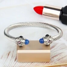 3 pièces Set de bijoux plaqué or 18 carats comprenant un pendentif, un bracelet et un jonc. Design vintage de fleurs de prunier et de perles. Convient pour les femmes.