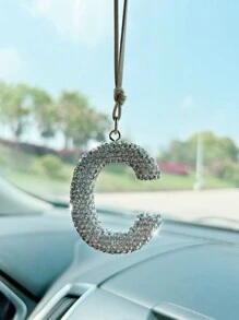 1 件白色粘土字母形汽车内饰挂饰 - 均碼 - 查看 14