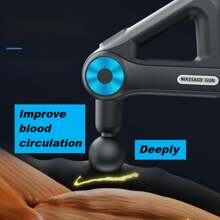 9档强力按摩枪，配备9个按摩头，电动便携式冲击按摩器，超长待机，深层组织按摩，运动员放松，缓解疼痛，按摩枪，健身配件 - 多色 - 查看 7