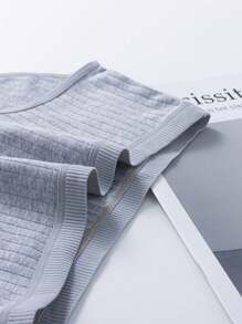 8 条装纯色罗纹针织三角裤