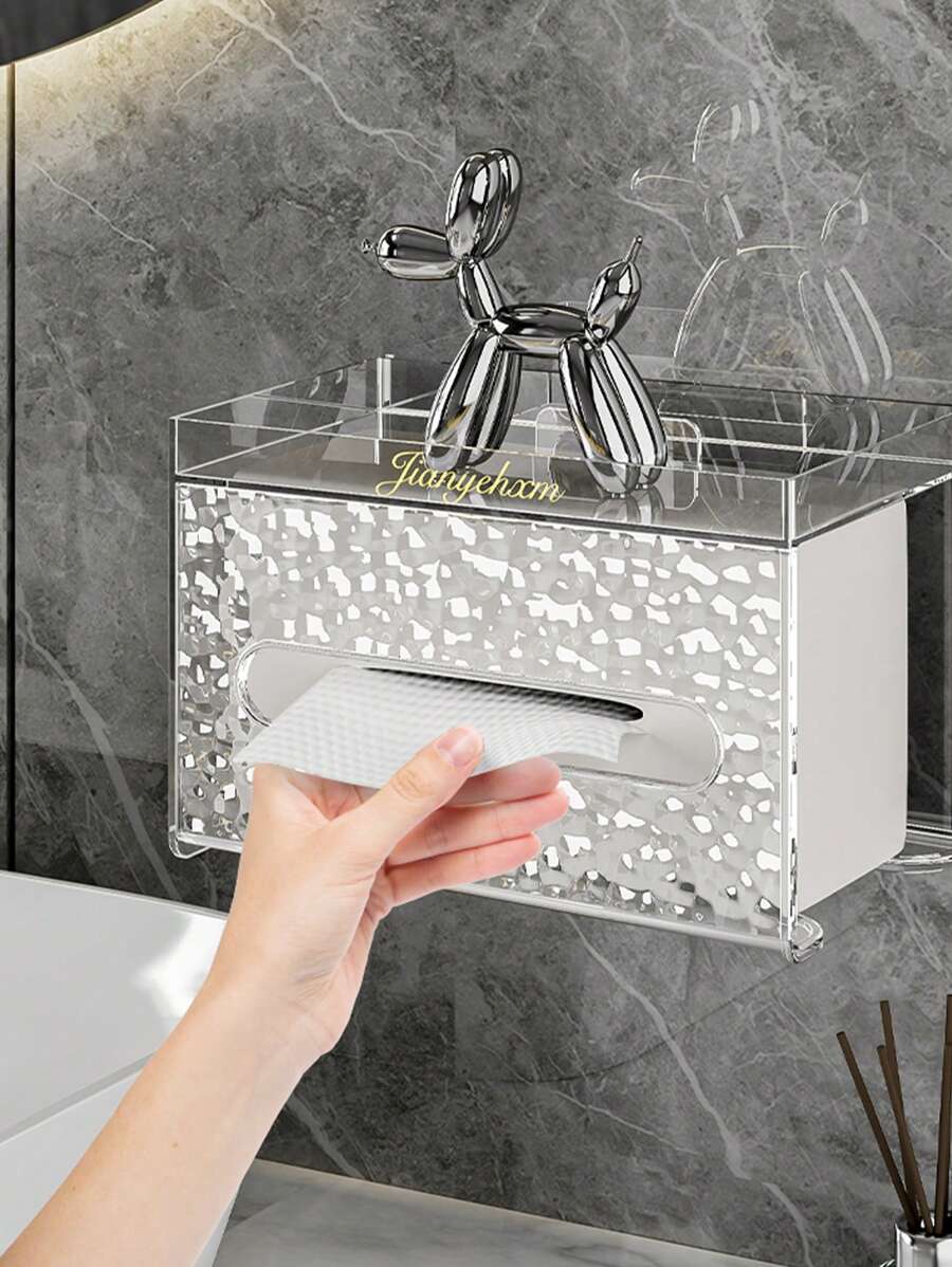 1 hộp đựng khăn giấy treo tường, hộp đựng khăn giấy sang trọng, hộp đựng khăn giấy, hộp đựng treo tường, hộp đựng khăn giấy ngược, hộp đựng khăn giấy họa tiết băng giá, hộp đựng khăn giấy hai cửa