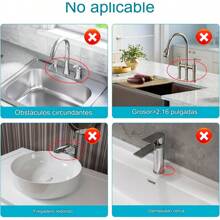 Tapete De Silicona Para Fregadero De Cocina Protector Contra Salpicaduras De Agua Para Grifo De Fregadero - Blanco - View 6